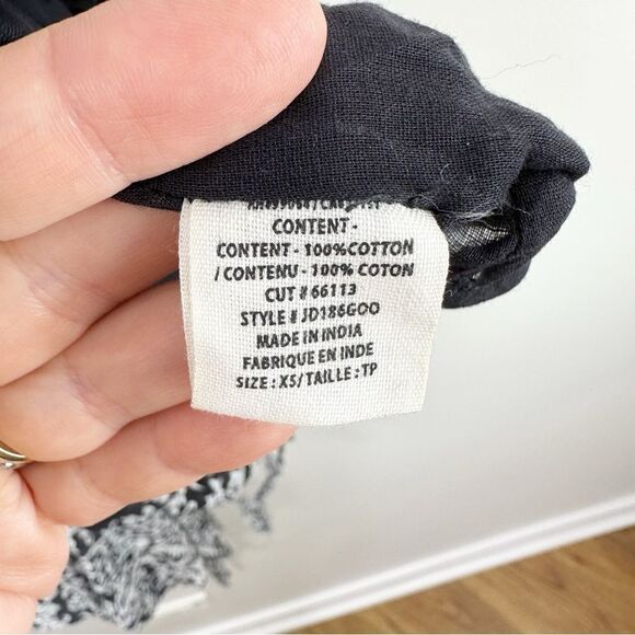 Billabong Enchanted Dayz Black/White Strapless Dress w/Handkerchief Hem Tassels - Picture 10 of 12